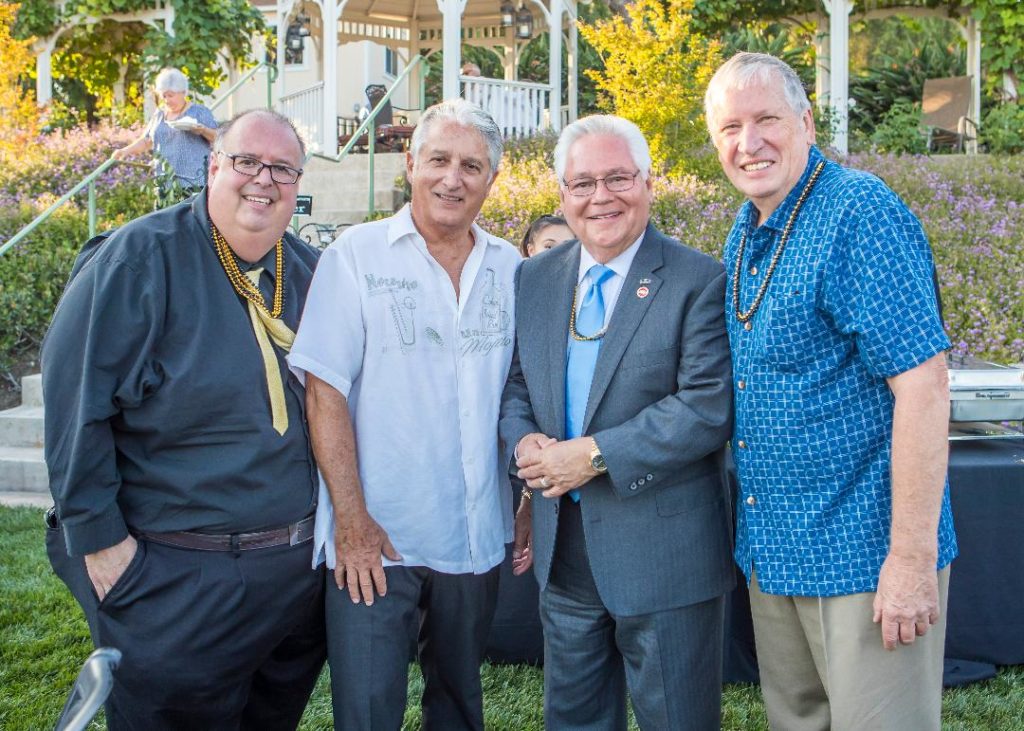 Mayor James Gomez, Ray Fernandez, Senator Archuleta and Mayor Brian Bergman, La Habra Heights