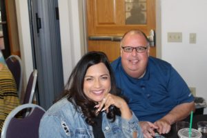 Meals on Wheels board member and Mayor James Gomez with Marie Helen (Two on the Town)