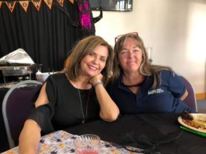 Carmen Miller and Jennifer Bush who pack the meals that go out every morning Monday - Friday